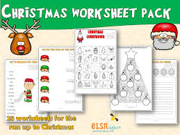Free interactive exercises to practice online or download as pdf to print. Christmas Worksheet Pack Item 251 Elsa Support