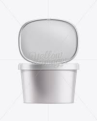 Download 56oz Ice Cream Container Mockup In Pot Tub Mockups On Yellow Images Object Mockups PSD Mockup Templates