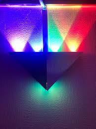 Modern Led Triangle Wall Lamp Warmly In 2020 Led Wall Decor Wall Lights Bedroom Led Lighting Bedroom