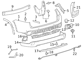 Browse toyota highlander grille and brush guards today! Bumper Components Rear For 2018 Toyota Highlander Toyota Parts Center