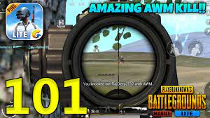 Amazing Awm Kill Pubg Mobile Lite Gameplay Youtube