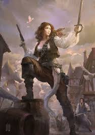 Female Pirate Art By Achillesliu From Deviantart Fantasy Art Pirate Art Pirate Woman