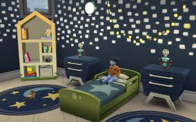Galaxy space duvet covers & bedding sets. Space Themed Bedroom Sims4