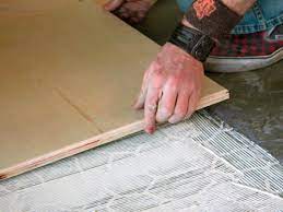 Can you lay porcelain tile on plywood. How To Install Plywood Floor Tiles Hgtv