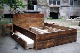 Bett Aus Bauholz 160 X 200 Mit Bettkasten Bett Selber Bauen Schlafzimmer Design Bett Selber Bauen Anleitung
