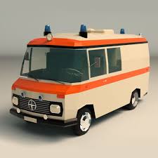 Low Poly Ambulance 01 Fully Editable And Reusable 3d Model Of A Car 3d 3dmodel 3ddesign 3ds Ambulance Ambulancia Ambulanza An Ambulance Low Poly Poly