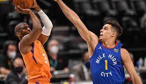 The suns are a member of the pacific division of the western conference in the national basketball association (nba). Nba Playoffs Uberragender Chris Paul Nimmt Denver Nuggets Auseinander Phoenix Suns Stehen Vor Einzug In Die West Finals