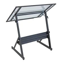 Studio Designs Solano Adjustable Glass Drafting Table Www Hayneedle Com Mesa De Dibujo Mesas De Trabajo Caballete Plegable
