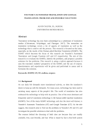 By the google translate team. Pdf Youtube S Automated Translation And Google Translate Problems And Possible Solutions