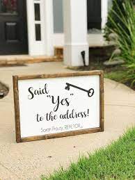 Said Yes To The Address Sign Real Estate Closing Real Estate Signs Real Estate Courses Real Estate Career