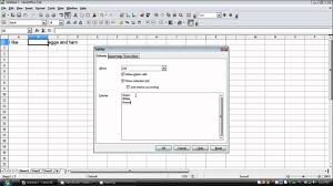 How To Make A Drop Down List In Openoffice Libreoffice Calc Youtube