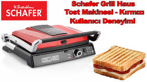 Waffle sevenler için schafer waffle tost makinesi modelleri de bulunuyor. Schafer Grill Haus Tost Makinesi Kirmizi Kullanici Deneyimi Youtube