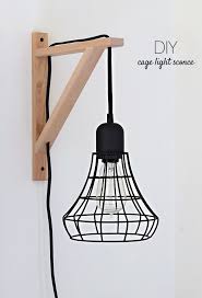 Make It Diy Cage Light Sconce Ikea Hack Ikea Diy Diy Ikea Hacks Diy Shelf Brackets