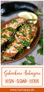 Gebackene Aubergine Mit Cremiger Sesamsosse Einfach Vegan Lecker Rezept Gebackene Aubergine Auberginen Rezepte Gesund Gesunde Vegane Rezepte