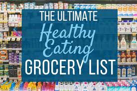 ultimate healthy eating grocery list free printable dietitian meets mom