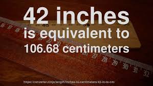 42 In To Cm How Long Is 42 Inches In Centimeters Convert