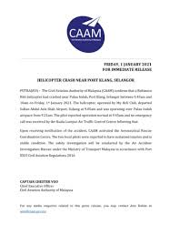 Registration in accordance with paragraph 4.0 of this notice. Civil Aviation Authority Of Malaysia Publicaciones Facebook