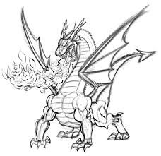 The dragon coloring sheets are among the most sought after ones among all these varieties. Fire Breathing Dragon Drawing For Kids Novocom Top