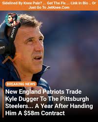 New England Patriots trade Kyle Dugger to the Pittsburgh Steelers... a year  after handing him a $58m contract Hey sports fans, Coach Mark here! I'm  excited to bring you these breaking news.
