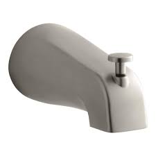 Repairing a kohler tub faucet is fairly simple. Kohler Coralais Diverter Bath Spout In Brushed Nickel K 15136 Bn The Home Depot