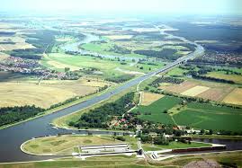 It is notable for being the longest navigable aqueduct in the world, with a total length of 918 metres (3,012 ft). Magdeburg Water Bridge The Longest Navigable Aqueduct In The World