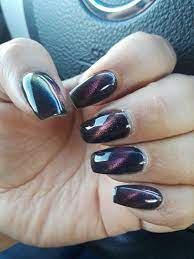 Cateye Rainbow Eyeliner Designs Acrylic Nail Designs Nail Designs