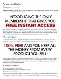 Please scroll down to find a great bonus. Free Plr Products With Giveaway Rights Plr Products