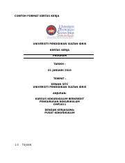 Ceritakan tentang kepentingan kepenting an penubuhan kelab/persatuan kelab/per satuan ini terhadap masa <b>depan murid ( prospek masa depan ). Contoh Kertas Kerja Program Heregreenway