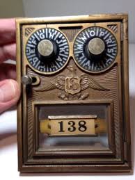 Vintage Corbin Double Dial Us Eagle Post Office Box Door Old Post Office Office Mailboxes How To Clean Brass