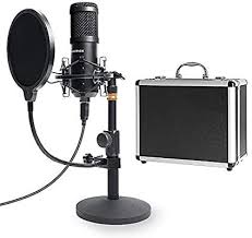 Usb Streaming Podcast Pc Microphone With Aluminum Storage Case Sudotack Professional 192khz 24bit Studio Cardioid Conde In 2020 Microphone Sound Card Gaming Microphone