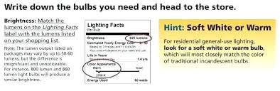 Light Output Lumens Chart Meant2be Co