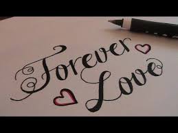 How To Write In Cursive Fancy Letters Forever Love Youtube
