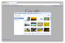 A version of google chrome will be set as your homepage by default when you install google chrome, but you'll still need to take a few steps to get the full website. How To Change The Background Picture Of Google Osxdaily