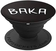 You can feel the zero to hero. Amazon Com Baka Japanese Word Otaku Manga Gift Black Popsockets Grip And Stand For Phones And Tablets Cell Phones Anime Jewelry Anime Earrings Manga Gift