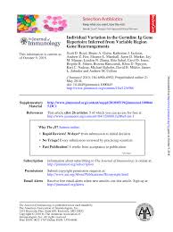 We have now in the site 80 articles and 1,304 edit and need all the help to make the wiki bigger! Pdf Individual Variation In The Germline Ig Gene Repertoire Inferred From Variable Region Gene Rearrangements