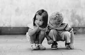 Black And White Children Playing Boy Comforting Girl Children Photography Beautiful Children Photo