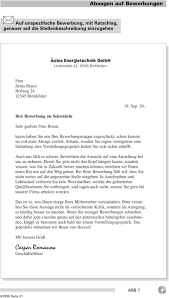 Bei den bewerbungsunterlagen ist sorgfalt gefragt. Absage Nach Vorstellungsgesprach Pdf Free Download