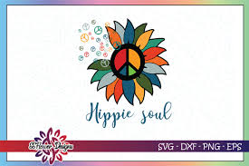 Hippe Soul Sunflower Peace Graphic By Ssflower Creative Fabrica