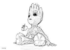 We have chosen the best groot coloring pages which you can download online at mobile, tablet.for free and add new coloring pages daily, enjoy! Cute Baby Groot Coloring Pages Novocom Top