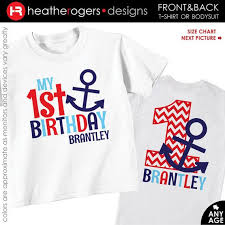 Family Personalised Birthday Boy Birthday T Shirt Designs Nautical Anchors Aweigh Birthday Shirt Or By Heatherrogersdesigns 21 50 Birthday Shirts Family Birthday Shirts Beach Birthday