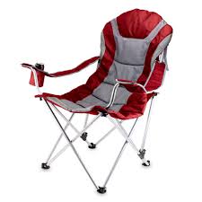 Picnic Time Reclining Camp Chair Camping Chairs Folding Camping Chairs Red Patio Chairs