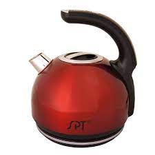 Spt Red 7 Cup Cordless Digital Electric Kettle Lowes Com Electric Kettle Kettle Camping Kettle