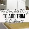 Home the best adding moldings to your kitchen cabinets. 1
