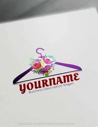 Free Hanger Logo Maker Vintage Fashion Logo Creator Hanger Logo Beauty Logo Design Free Logo Creator