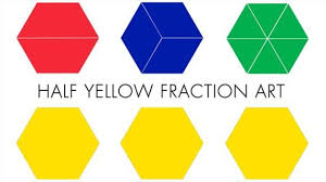 Half Yellow Fraction Art We Are Teachers Fraction Art Math Art Projects Fractions
