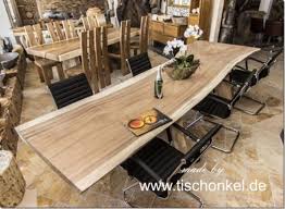 Exklusiver und geschmackvoller holztisch mit natürlicher baumkante. Der Tischonkel Tischplatte Esstisch Aus Einer Baumscheibe Suar Tisch Esstisch Tischplatten