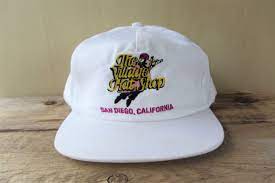 The Village Hat Shop San Diego California Vintage 90s White Etsy Hat Shop White Baseball Cap Hat Aesthetic