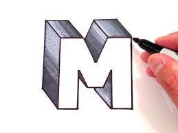 Finally, hand lettering is the art of drawing letters and can take on many shapes and sizes,. How To Draw The Letter M In 3d Youtube