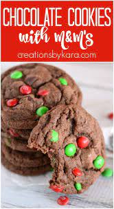 M M Chocolate Cookies A Thick And Fudgy Chocolate Cookie Loaded With Yummy Ingredients Chocolate Christmas Cookies Cookies Recipes Christmas Yummy Cookies