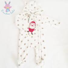Surpyjama bébé garçon en molleton fourré motif léopard. Garcon Hiver 9 12 Mois